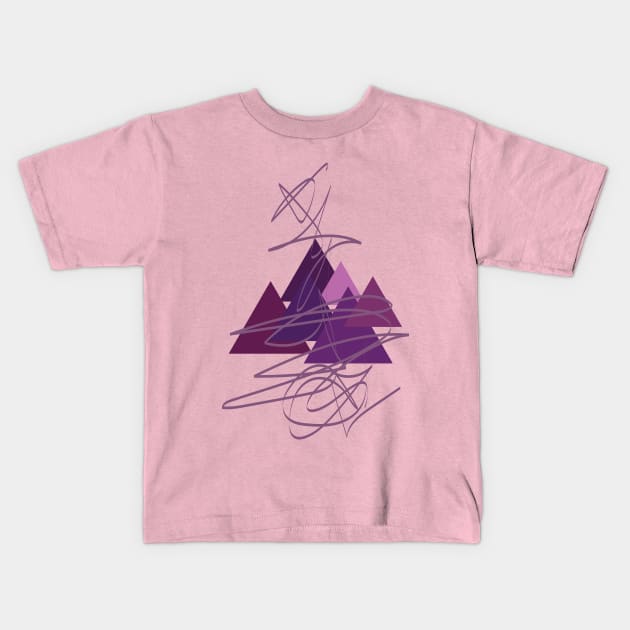 Purples Kids T-Shirt by Tangerine Dusk